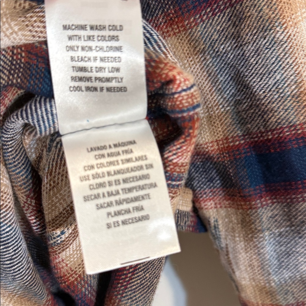 MOONSHINE SPIRIT MEN'S SUNBURST PLAID PRINT LONG SLEEVE BUTTON-DOWN FLANNEL LG - Picture 8 of 9